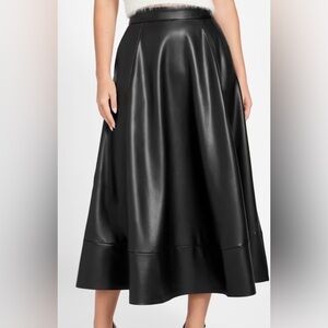 Guess Women's Delores Faux-leather Circle Skirt